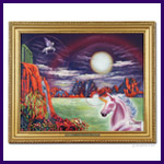 Unicorn Dreams Oil Painting